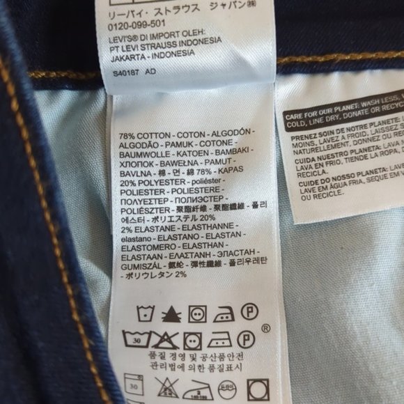 Levi’s Mid Rise Dark Wash Skinny Jeans SZ 10 - Picture 13 of 13